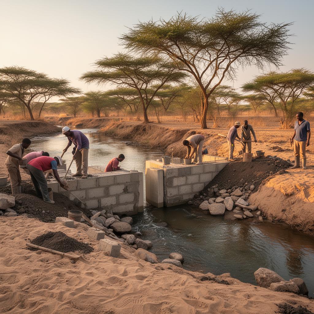 Sandammsrestaurering i Makueni